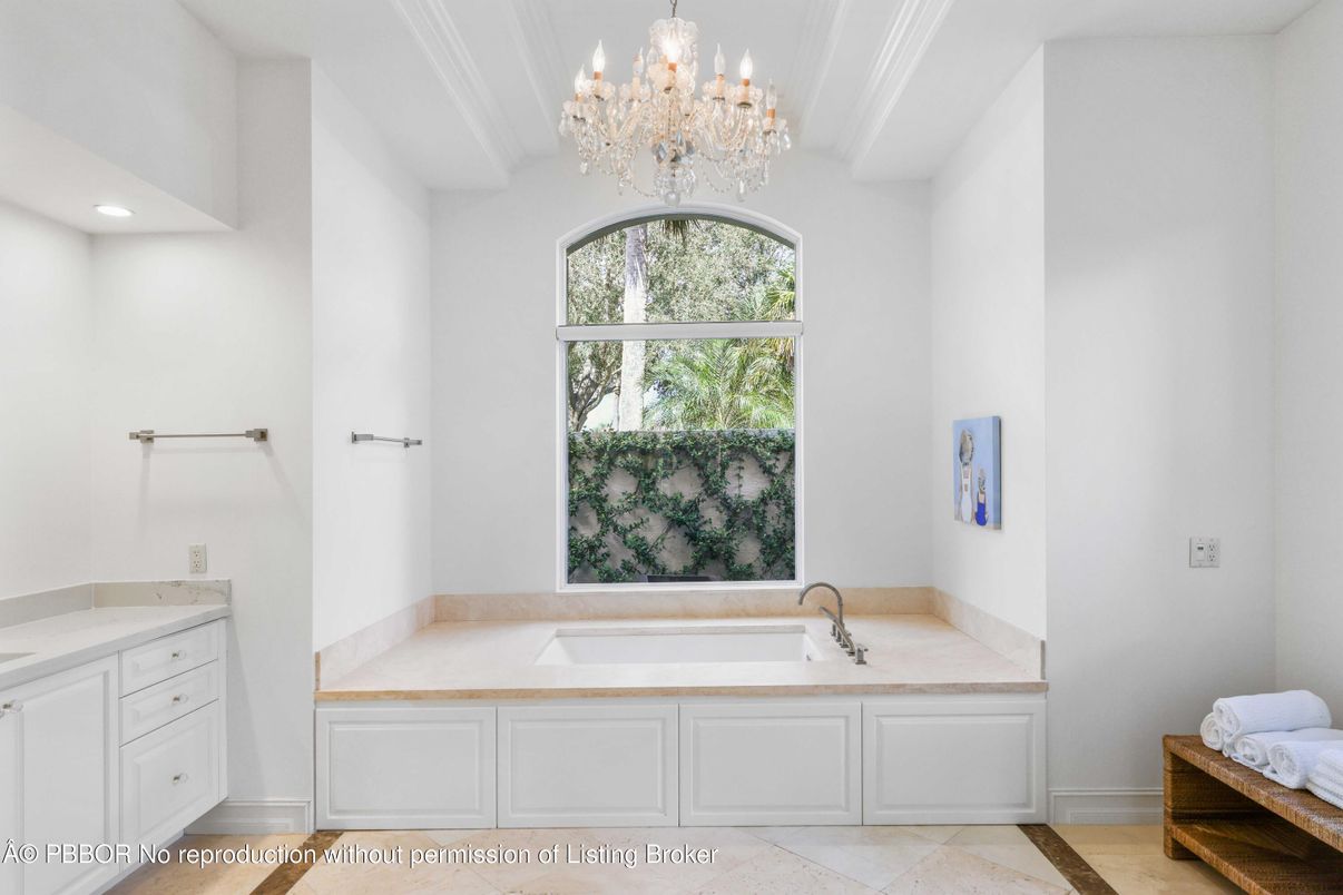Bathroom, Chandelier, Interior, Recessed Lighting
