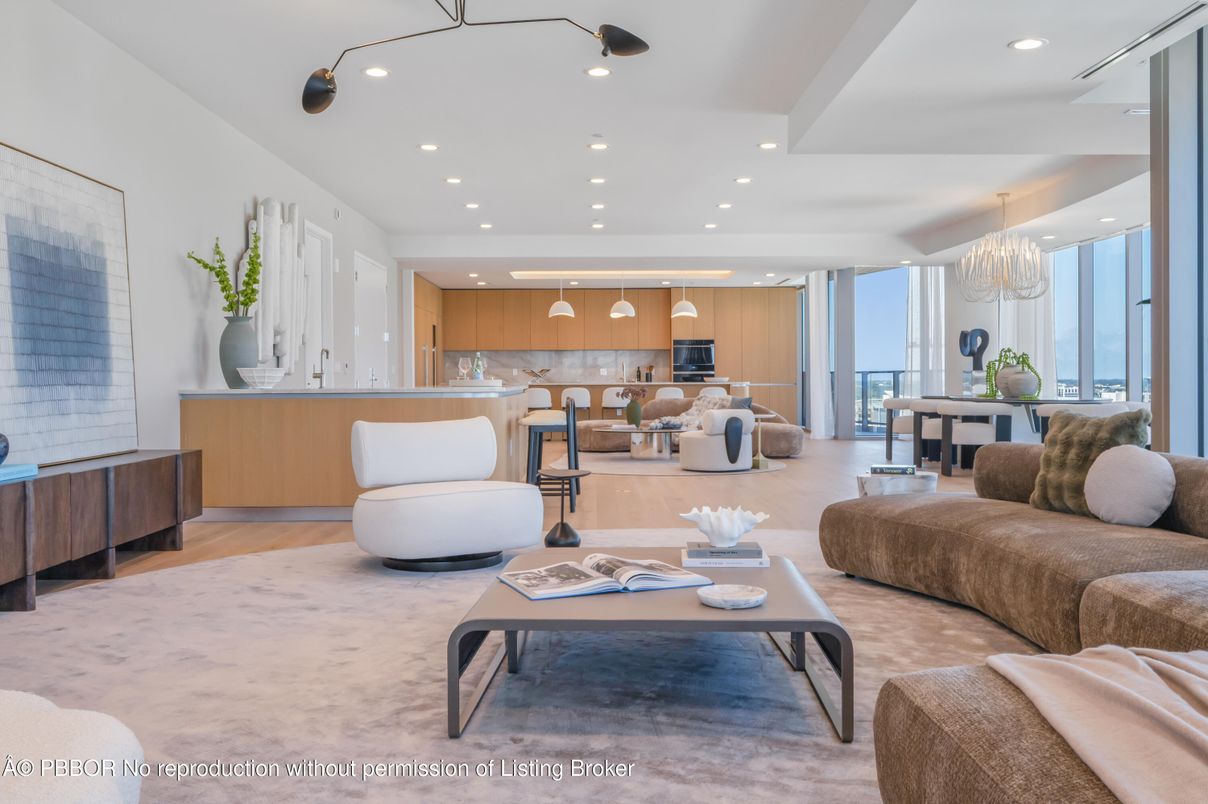 Chandelier, Dining room, Interior, Kitchen, Living room, Recessed Lighting, Wood Texture Flooring