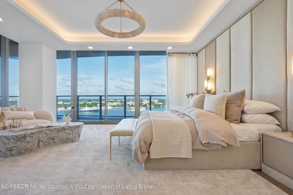 Bedroom, Interior, Pendant Lights, Recessed Lighting, Water