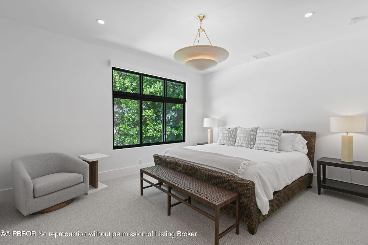 Bedroom, Interior, Pendant Lights, Recessed Lighting