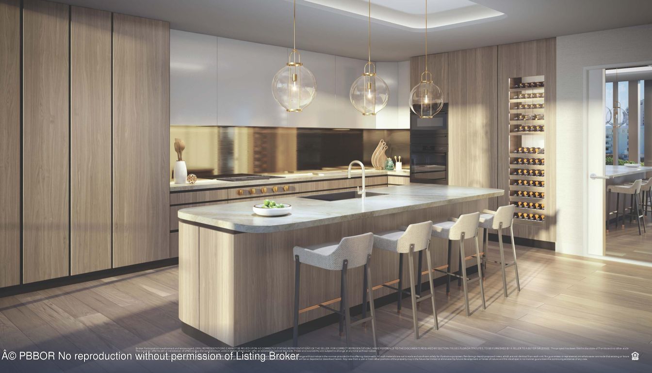 Interior, Kitchen, Pendant Lights, Stainless Steel Appliances, Wood Texture Flooring