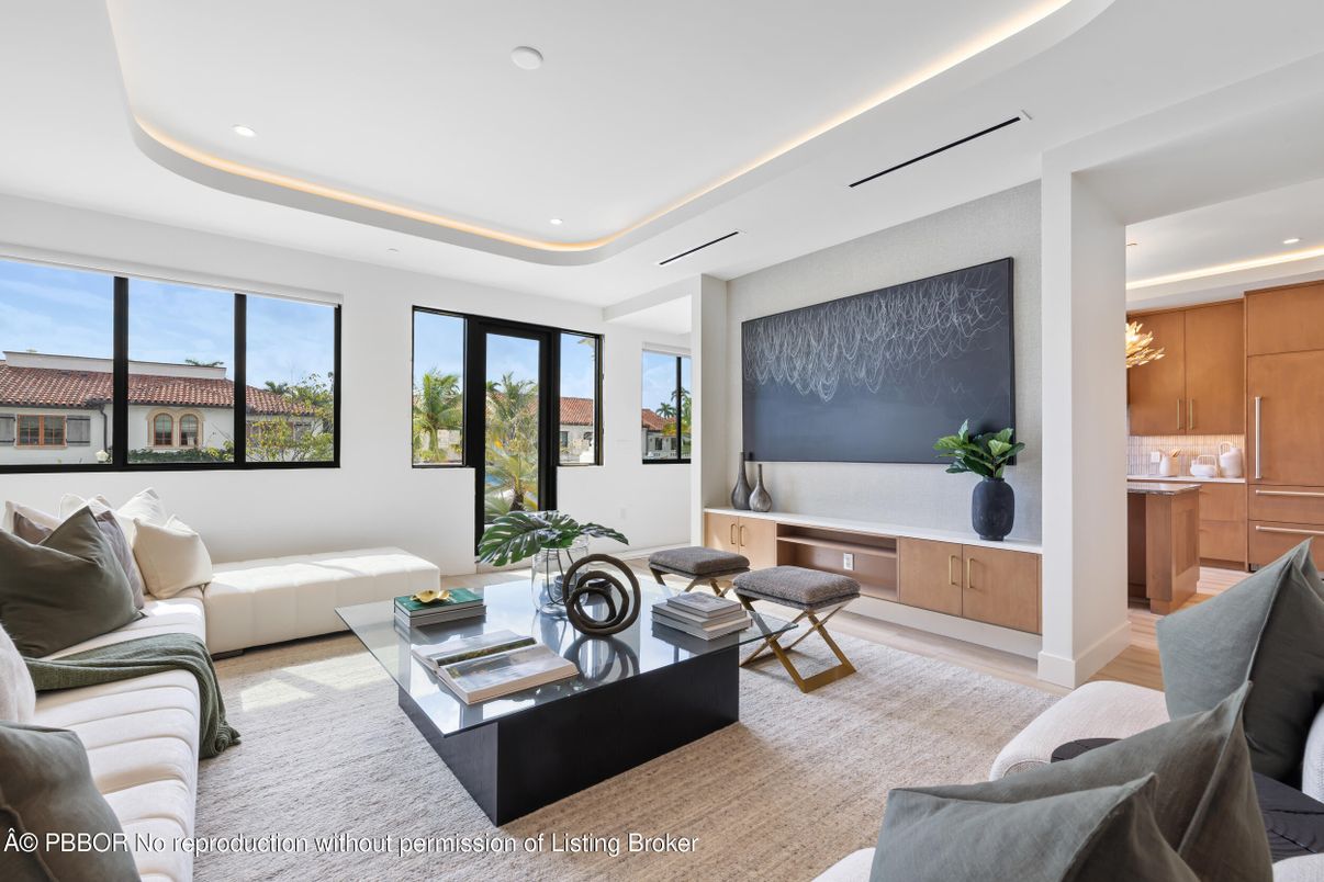 Interior, Living room, Recessed Lighting