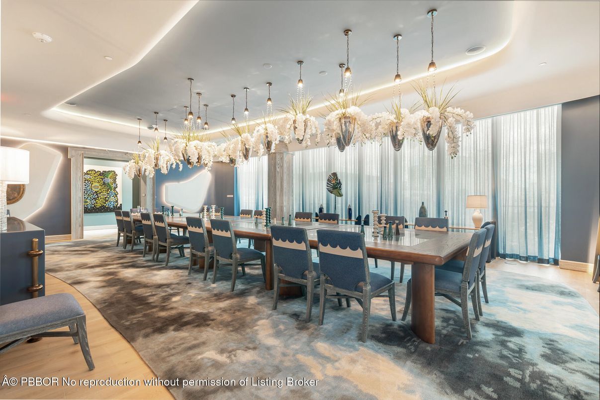 Chandelier, Dining room, Interior, Pendant Lights, Recessed Lighting, Wood Texture Flooring