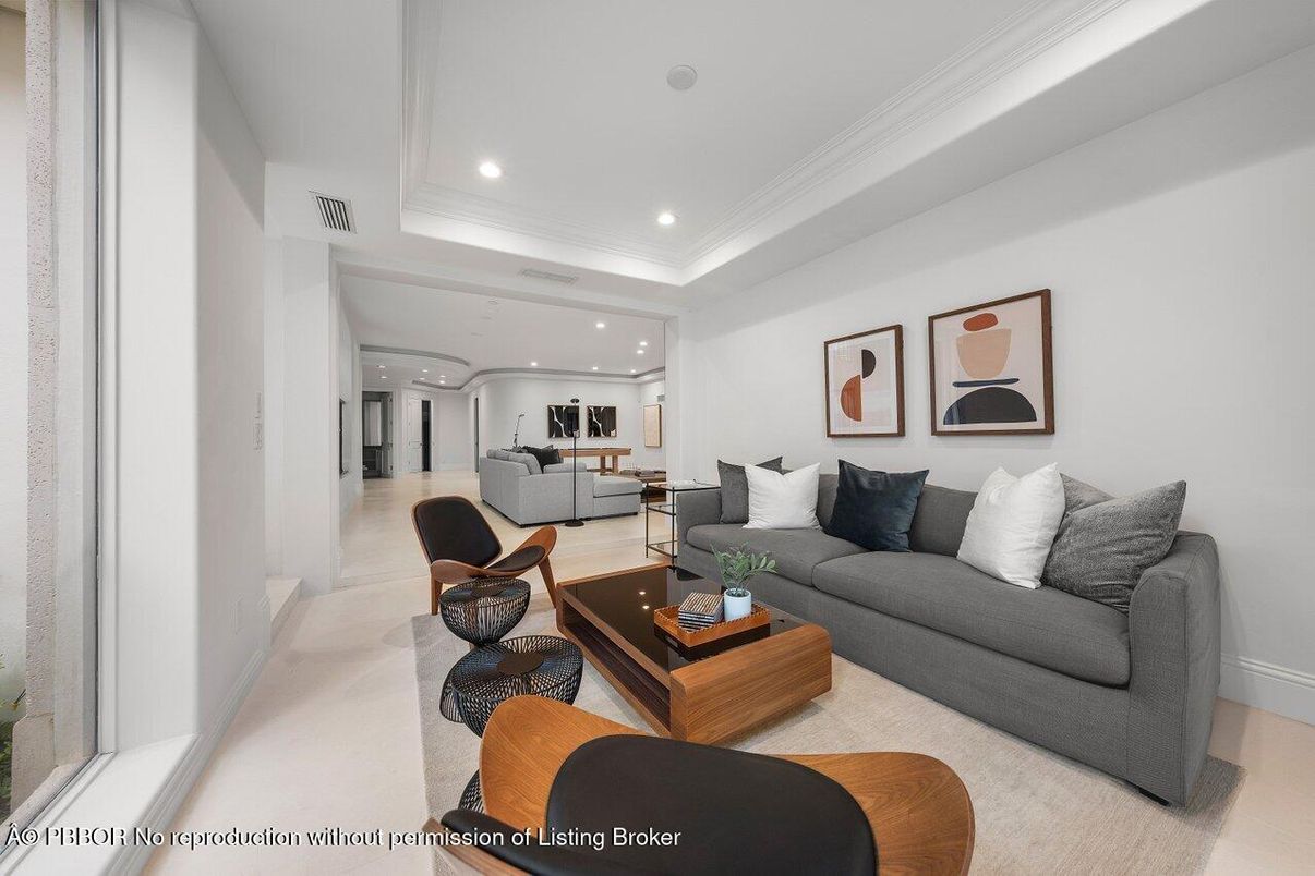 Interior, Living room, Recessed Lighting