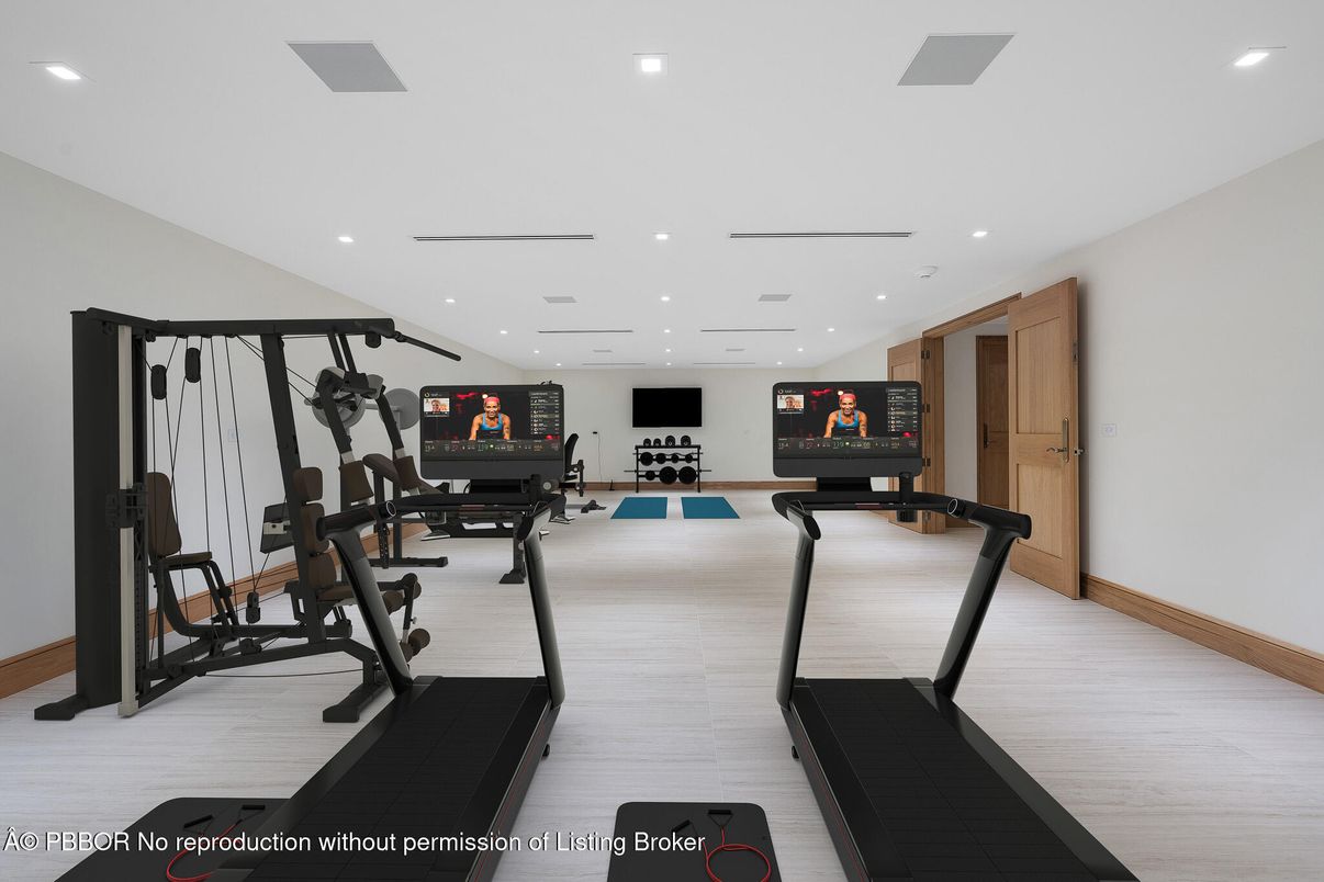 Fitness Equipment, Interior, Recessed Lighting