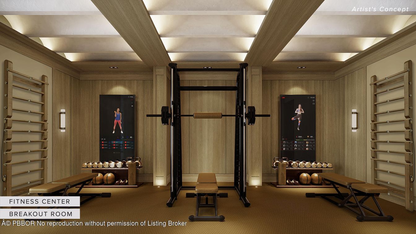 Fitness Equipment, Interior, Wooden Walls