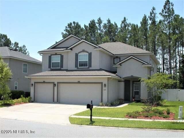 Attached, Exterior, Facade, Mediterranean