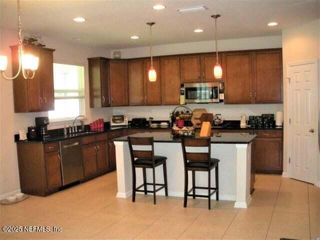 Interior, Kitchen, Pendant Lights, Recessed Lighting, Stainless Steel Appliances