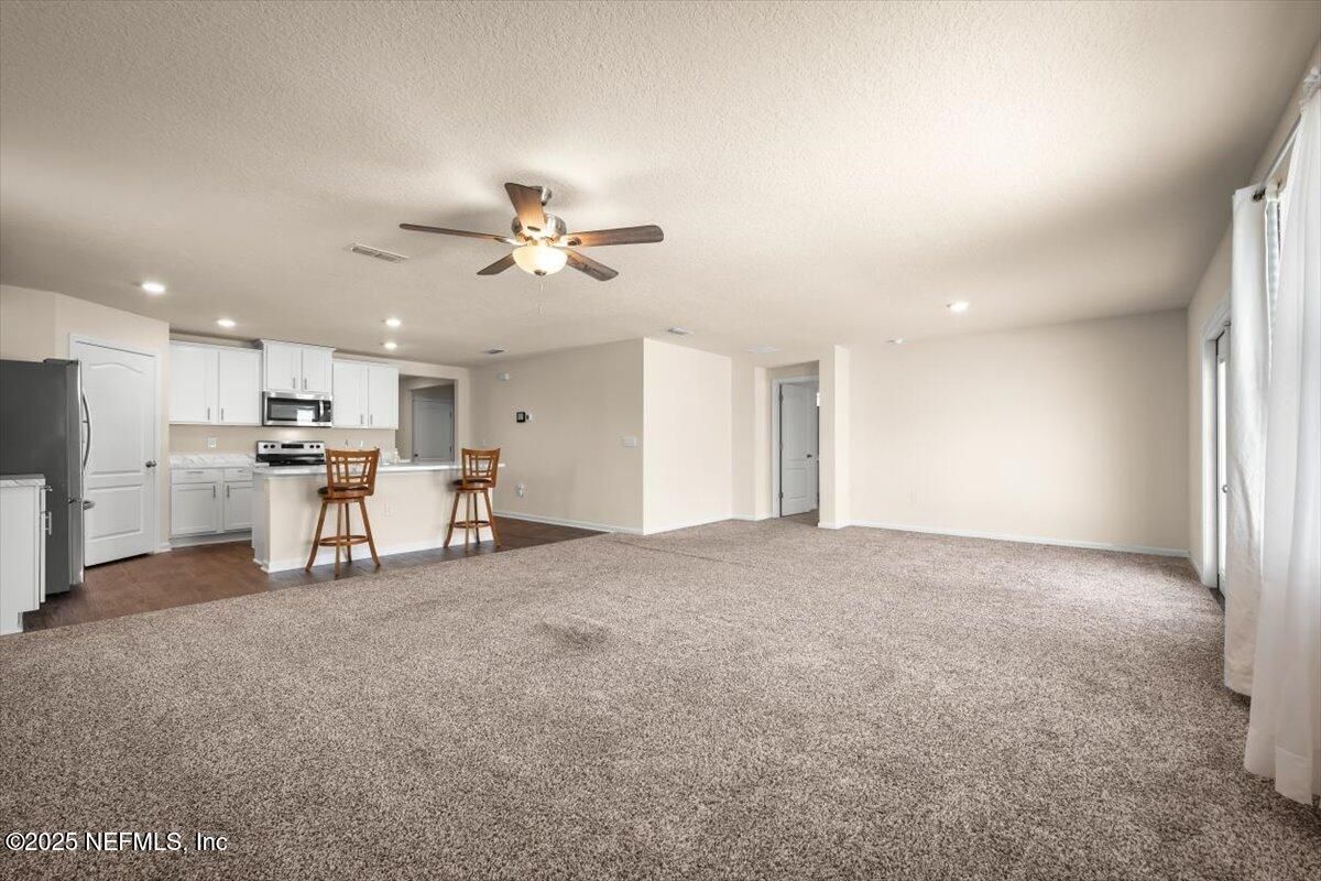 Empty room, Interior, Kitchen, Recessed Lighting