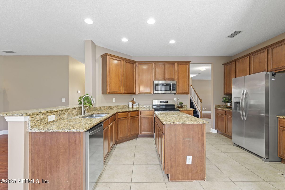 Interior, Kitchen, Recessed Lighting, Stainless Steel Appliances