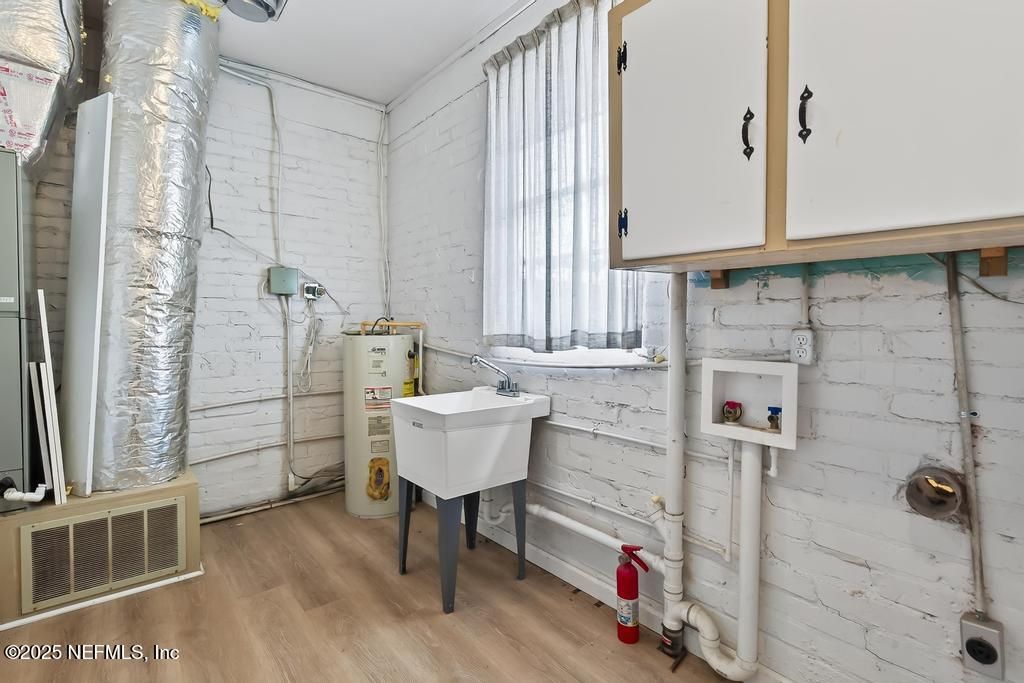 Interior, Marble Walls, Wood Texture Flooring