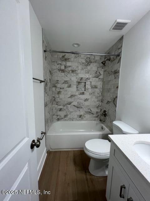 Bathroom, Interior, Marble Walls, Wood Texture Flooring