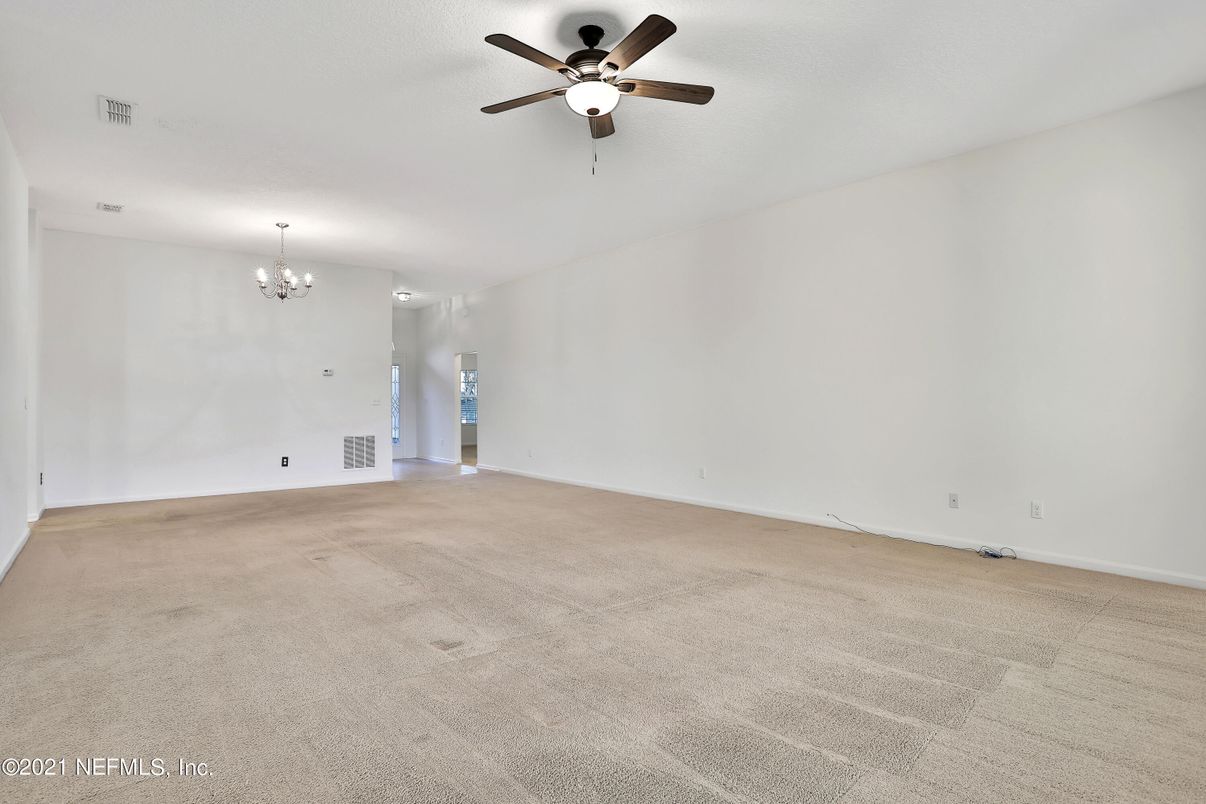 Chandelier, Empty room, Interior