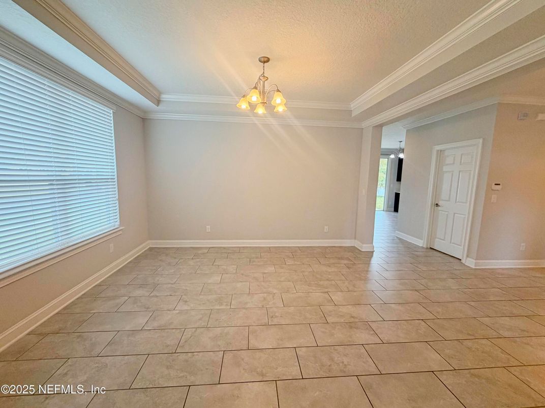 Chandelier, Empty room, Interior