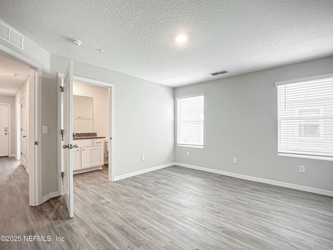 Bathroom, Empty room, Interior, Recessed Lighting, Wood Texture Flooring