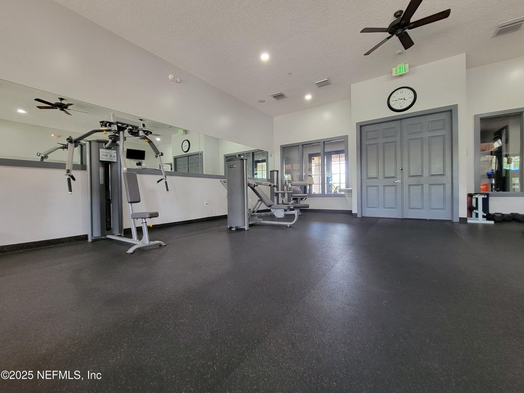 Fitness Equipment, Gym, Interior, Recessed Lighting