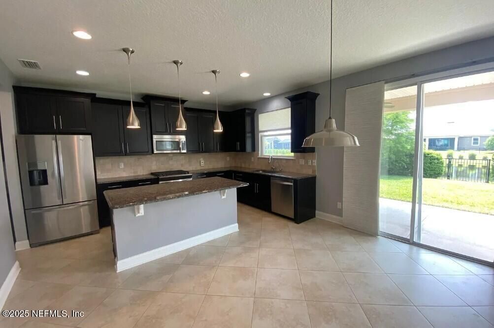 Interior, Kitchen, Pendant Lights, Recessed Lighting, Stainless Steel Appliances