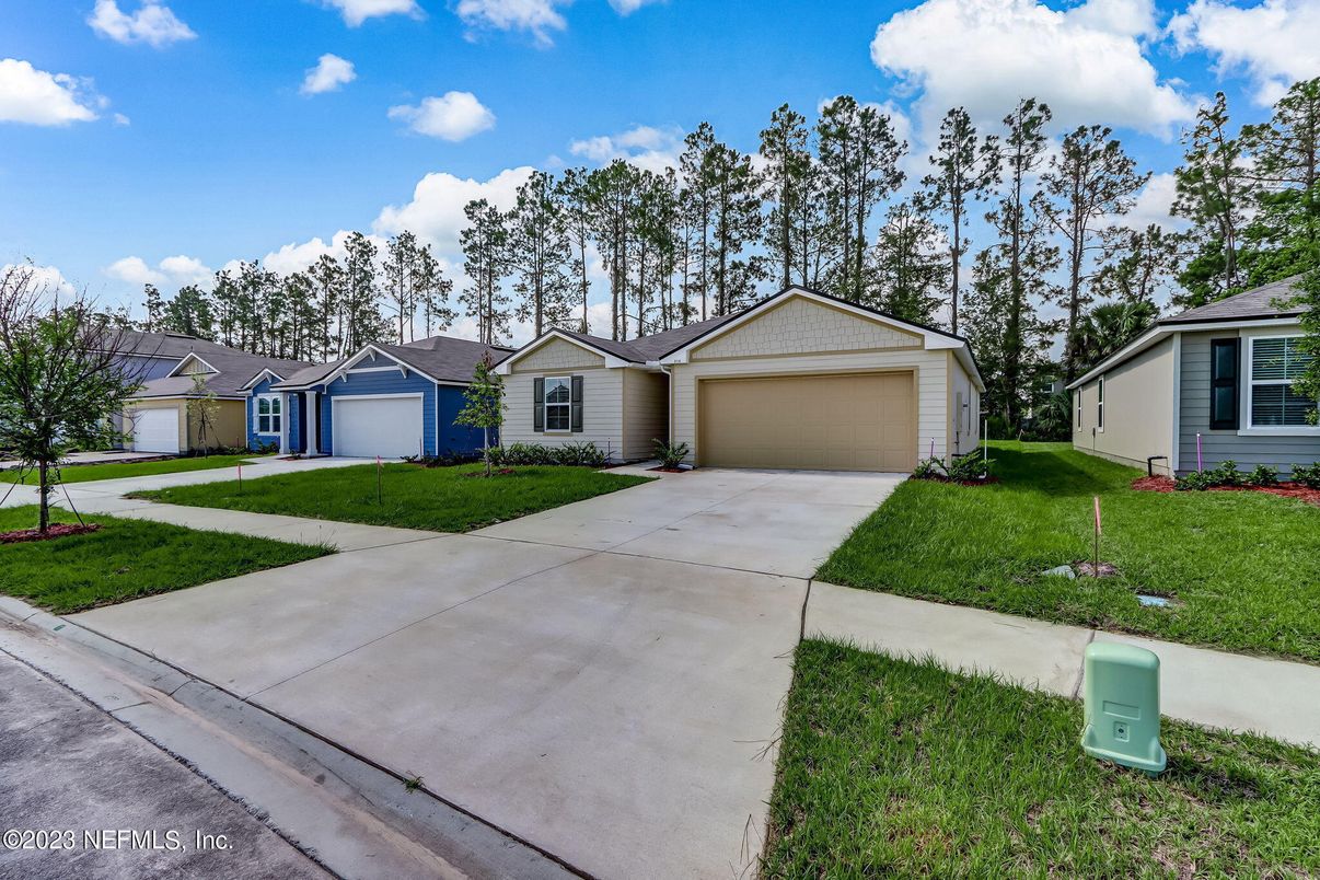 Attached, Backyard, Detached Garage, Exterior, Facade, Ranch