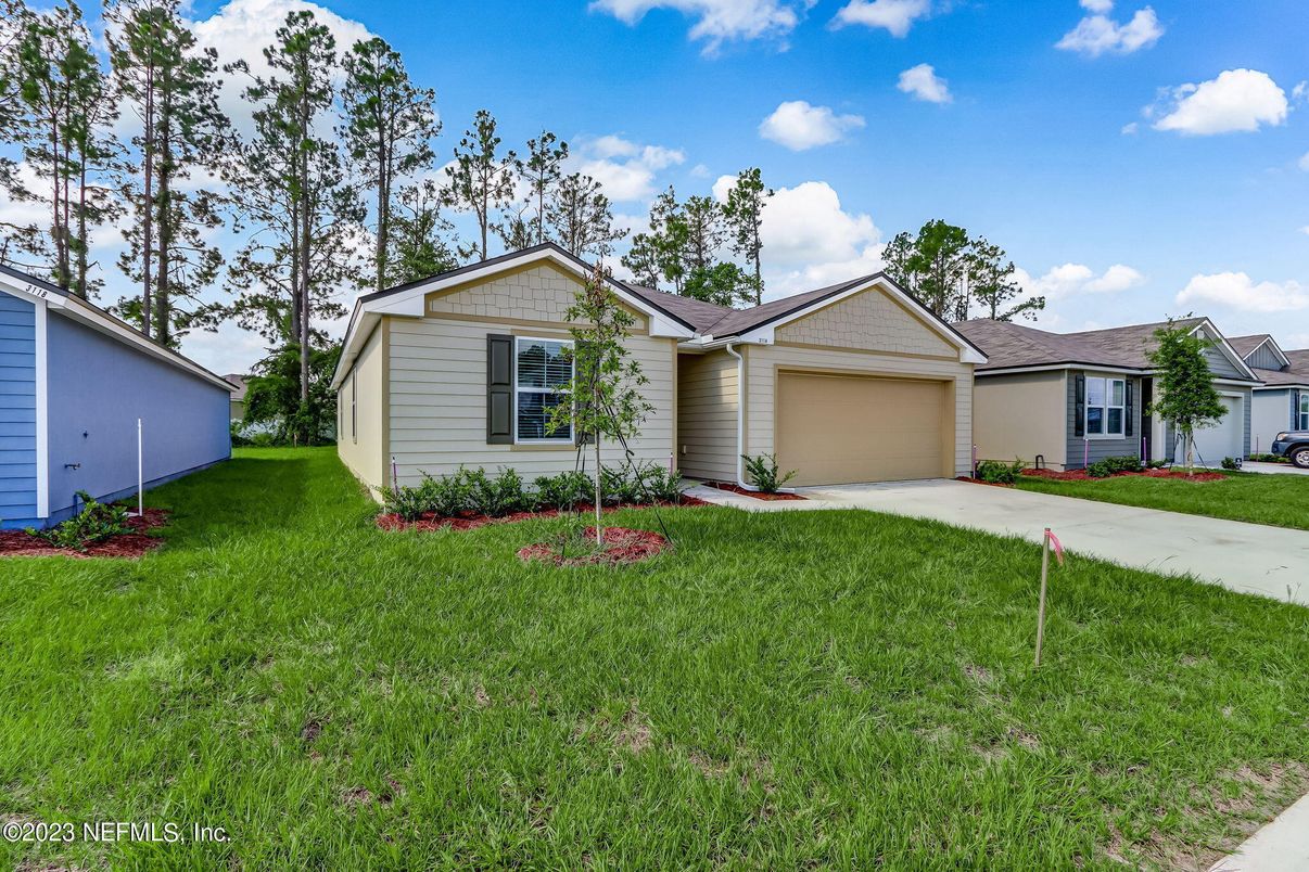 Attached, Backyard, Exterior, Facade, Ranch