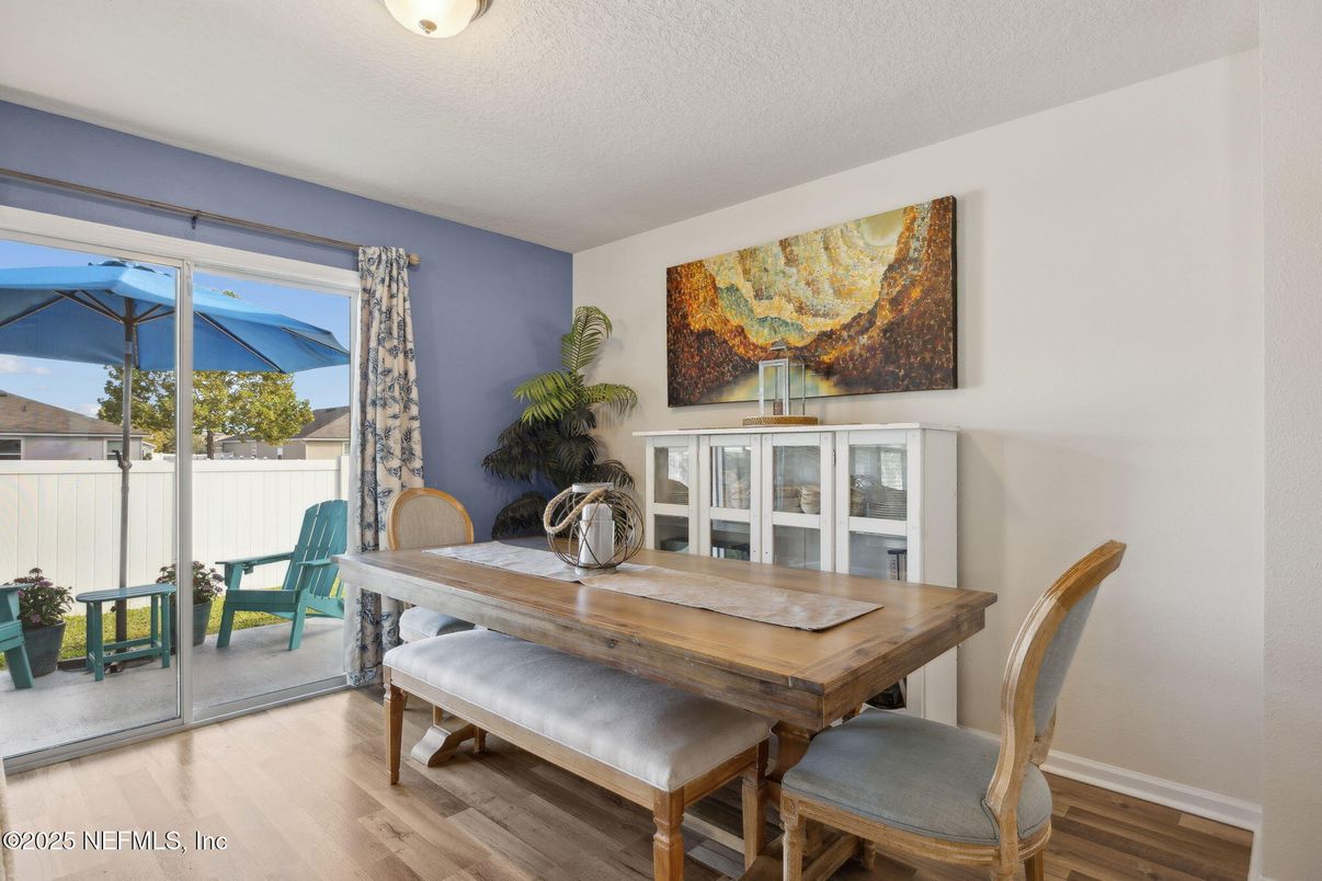 Dining room, Interior, Wood Texture Flooring