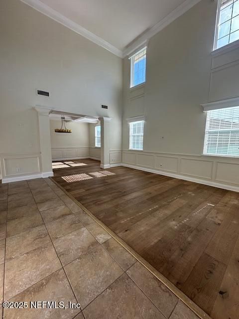 Empty room, Interior, Wood Texture Flooring