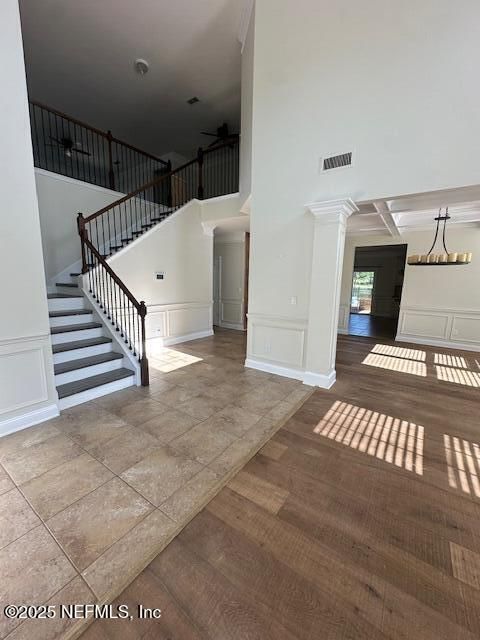 Chandelier, Interior, Pendant Lights, Wood Texture Flooring