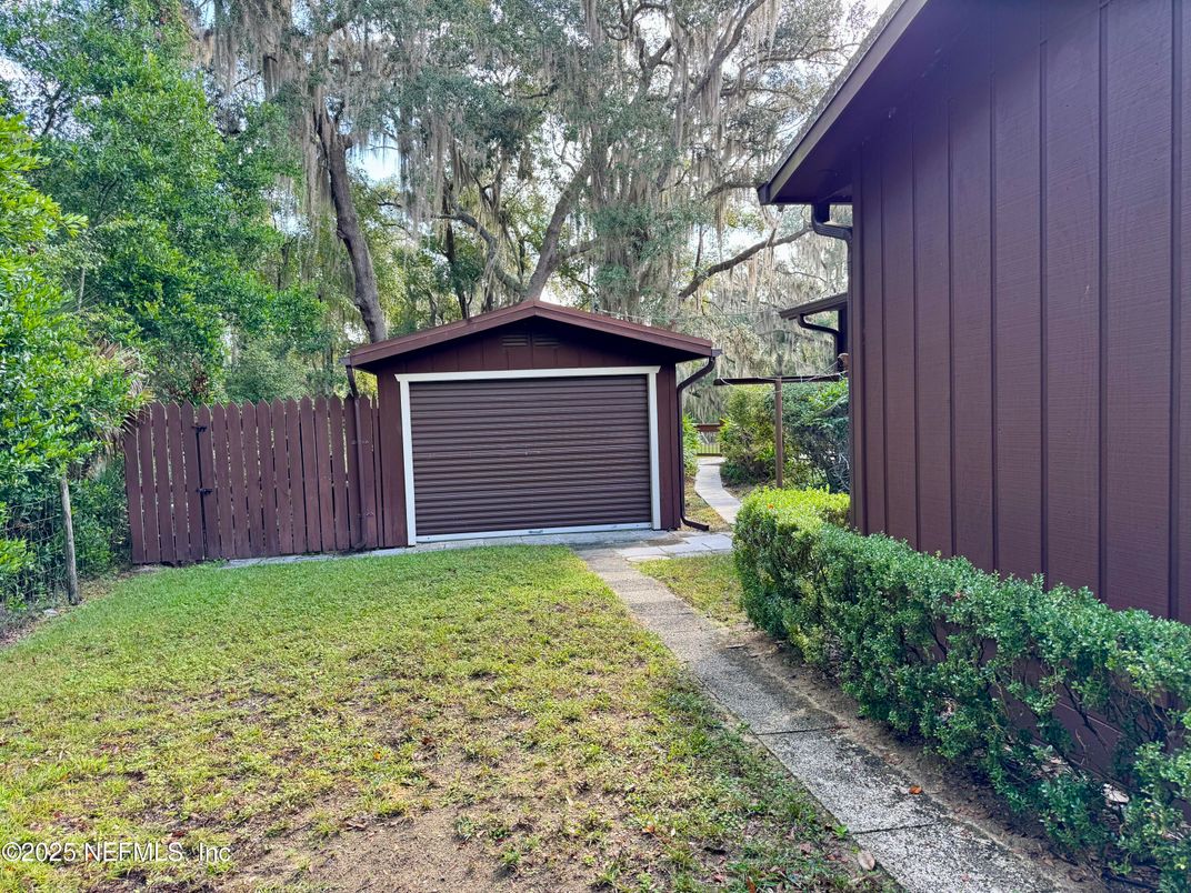 Backyard, Detached Garage, Exterior