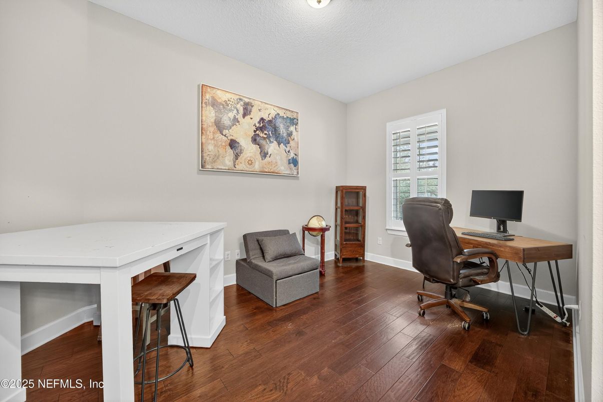 Home Office, Interior, Wood Texture Flooring