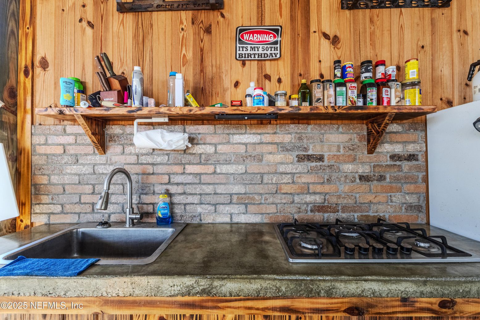 Interior, Kitchen, Wooden Walls