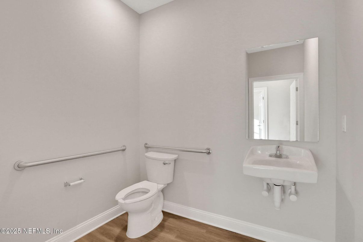 Bathroom, Interior, Wood Texture Flooring