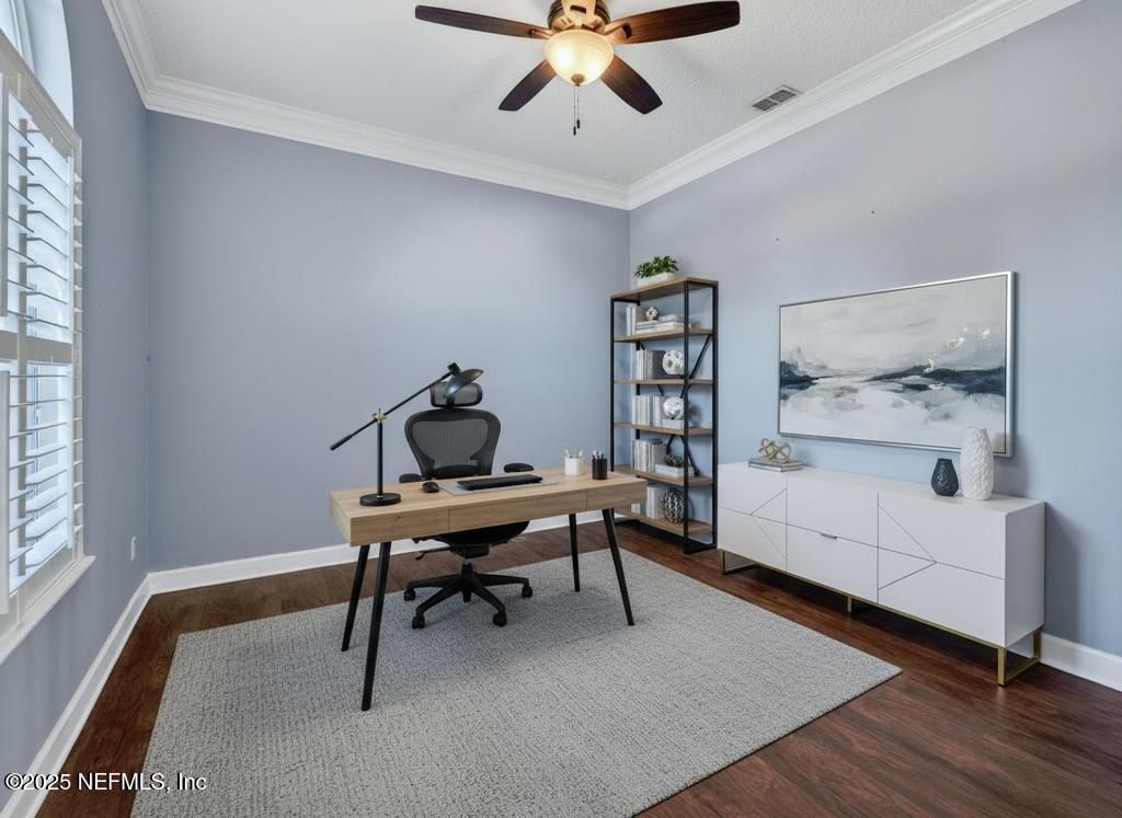 Home Office, Interior, Wood Texture Flooring