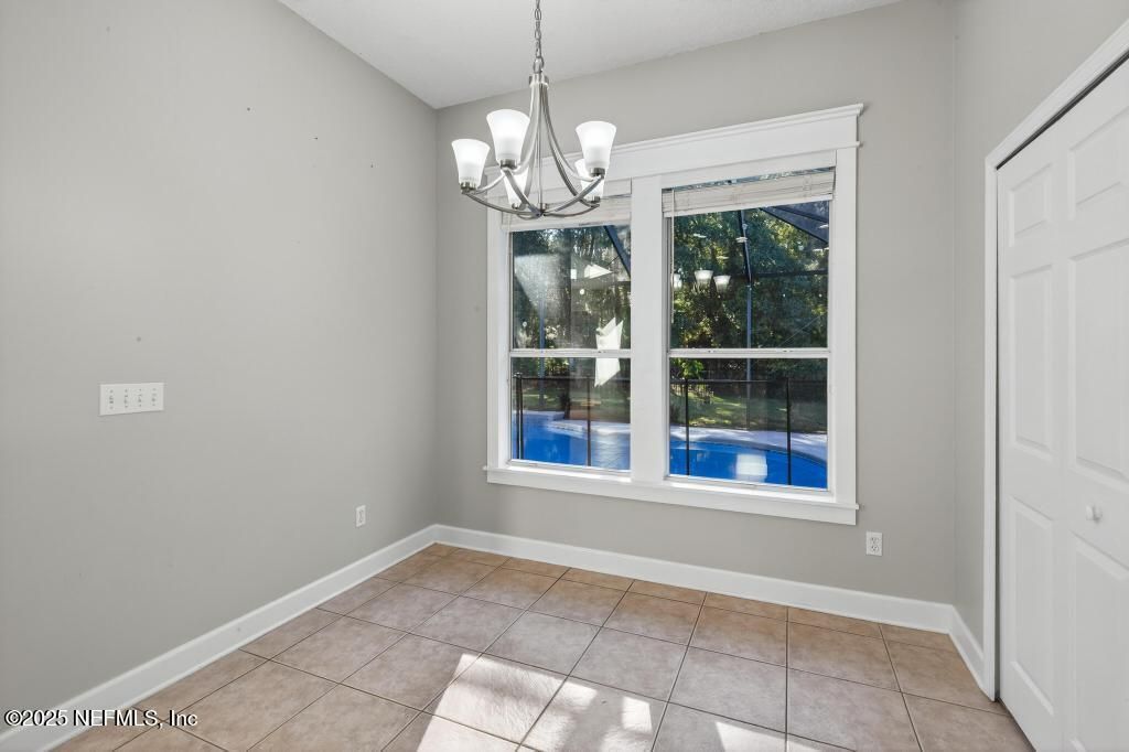 Chandelier, Empty room, Interior