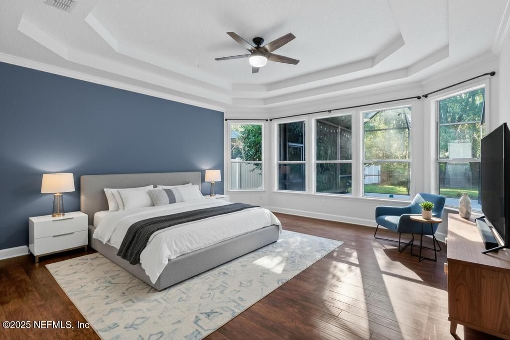 Bedroom, Interior, Wood Texture Flooring