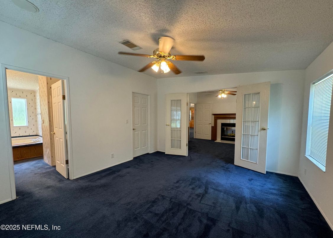Empty room, Fireplace, Interior