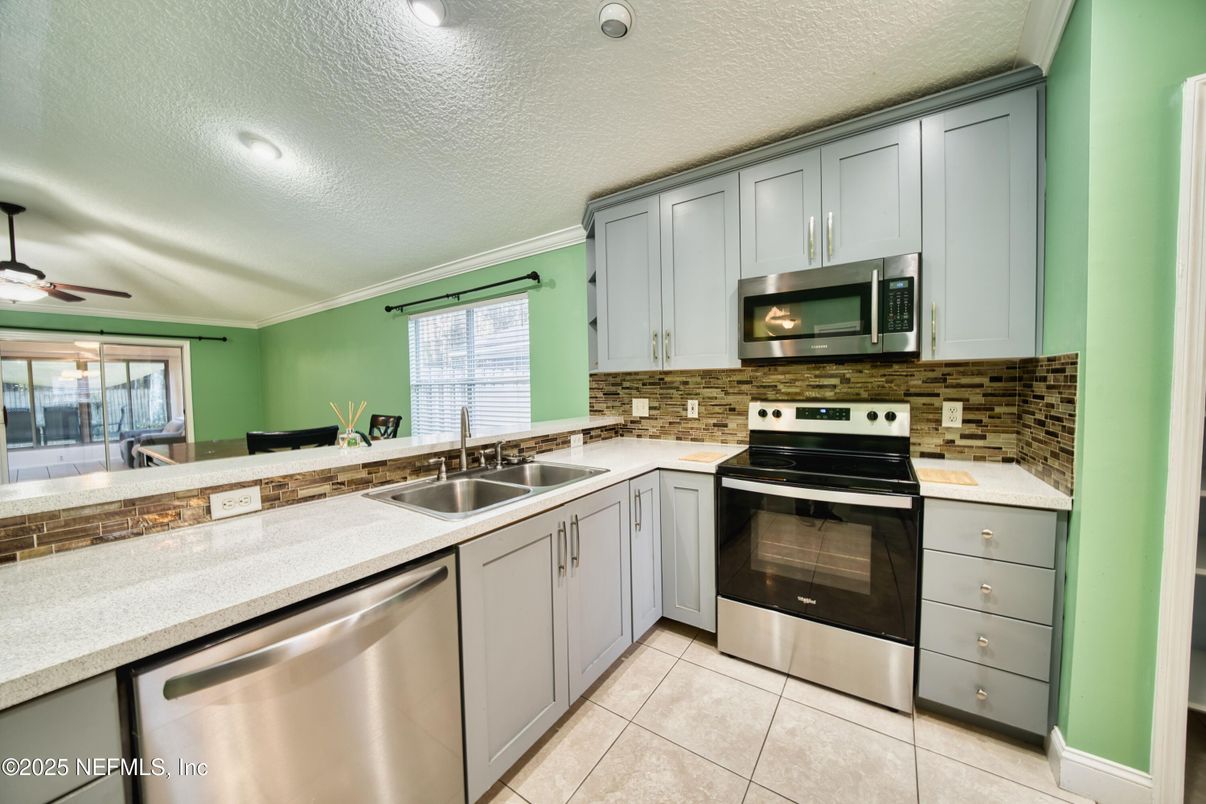Interior, Kitchen, Recessed Lighting, Stainless Steel Appliances