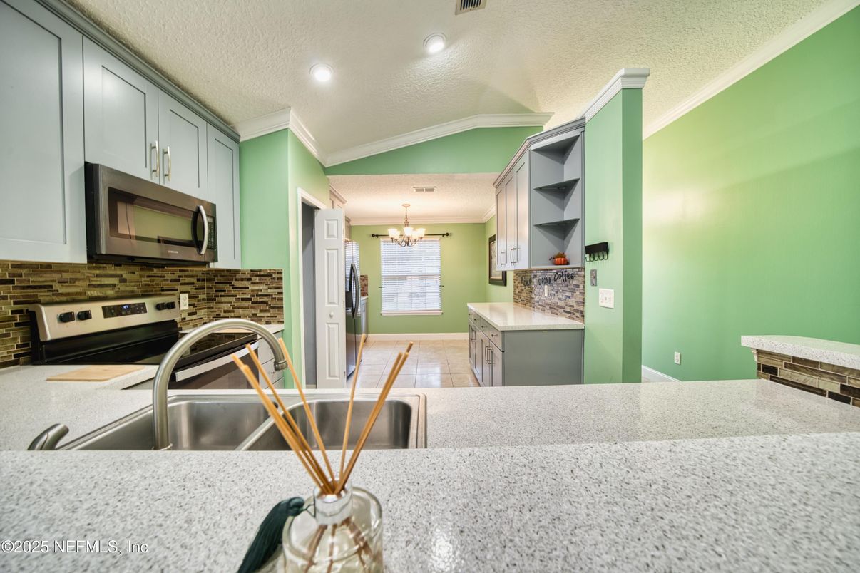 Chandelier, Interior, Kitchen, Recessed Lighting