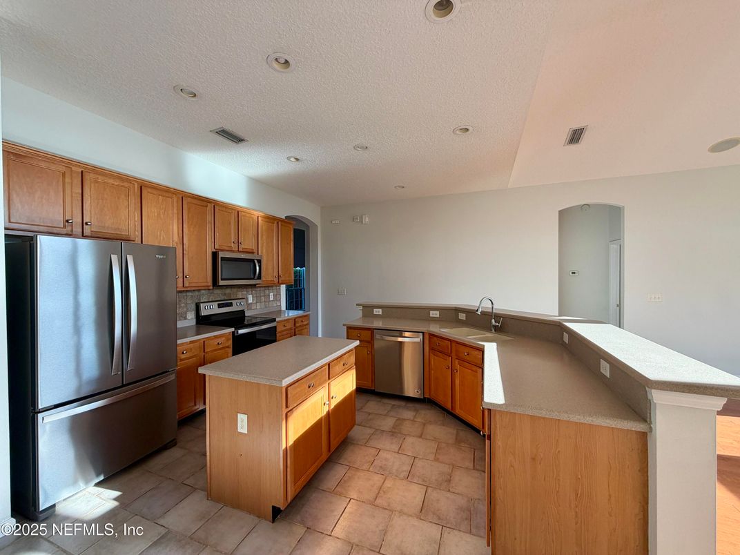 Interior, Kitchen, Recessed Lighting, Stainless Steel Appliances