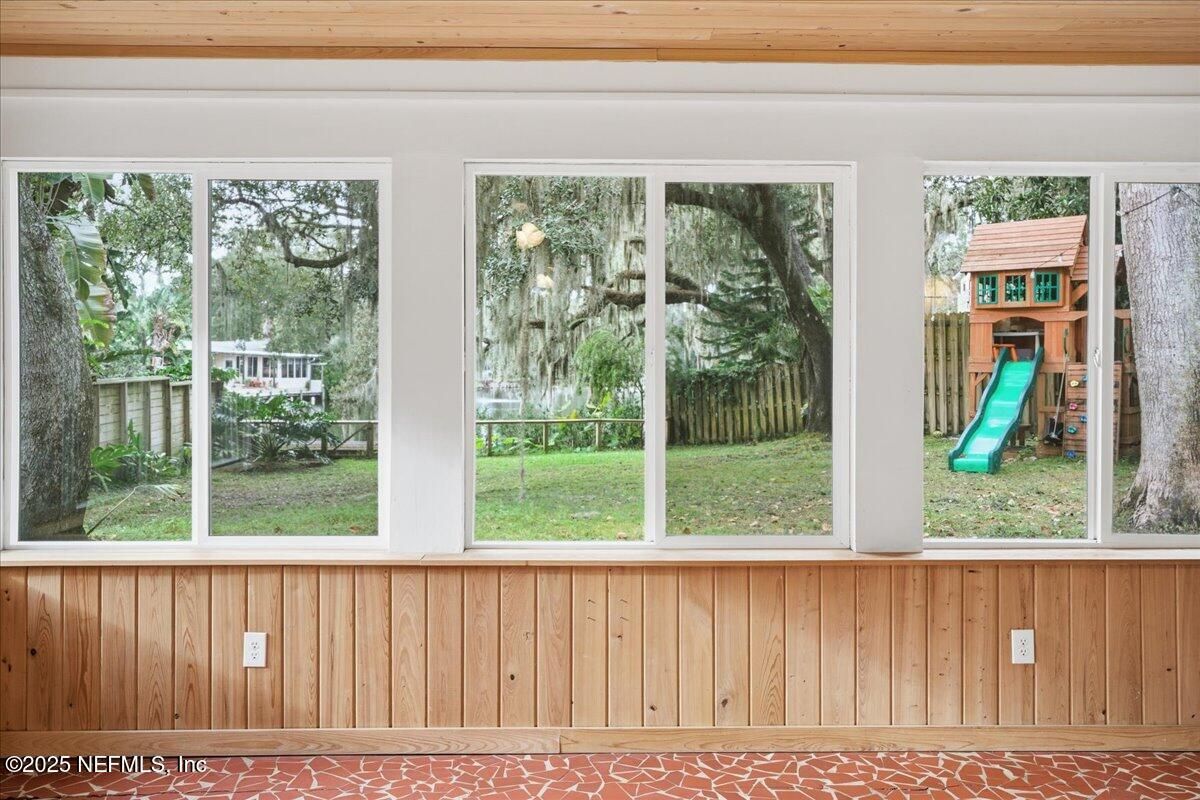 Interior, Playground, Sun Room, Wooden Ceilings