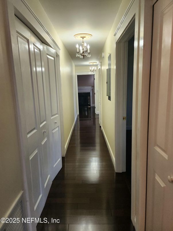 Chandelier, Interior, Wood Texture Flooring