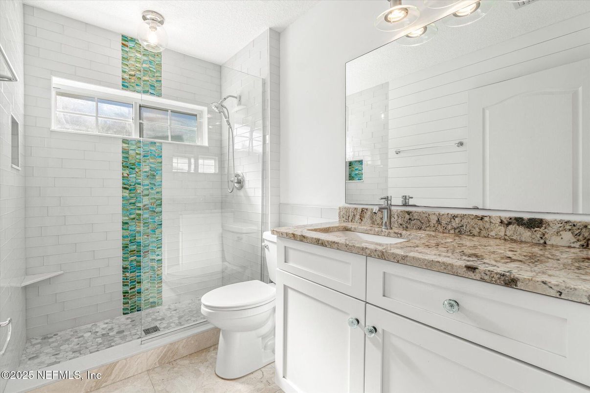 Bathroom, Glass Shower, Interior