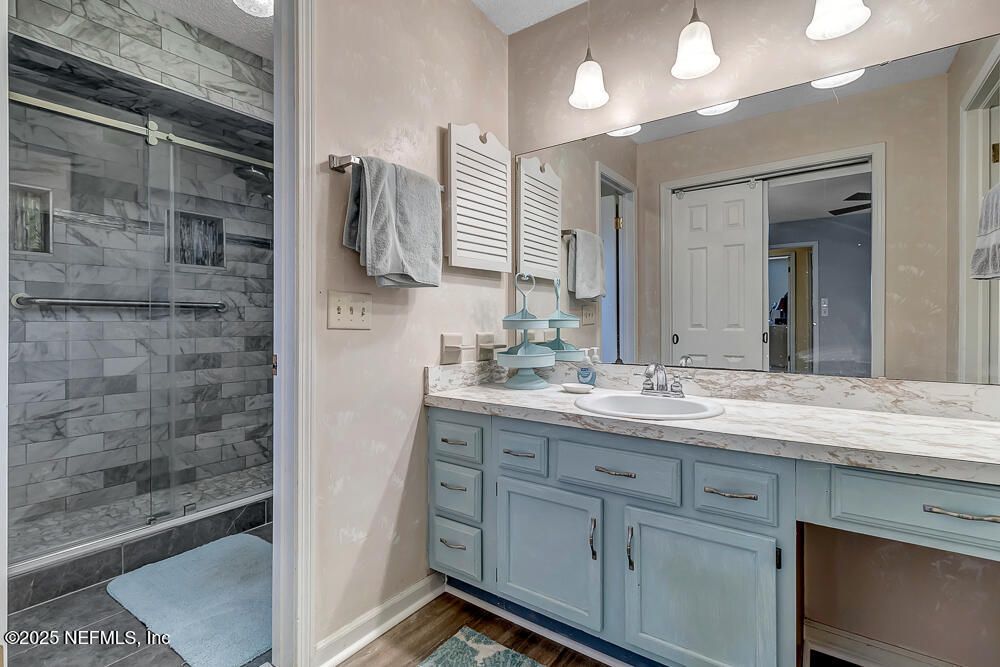Bathroom, Interior, Wood Texture Flooring