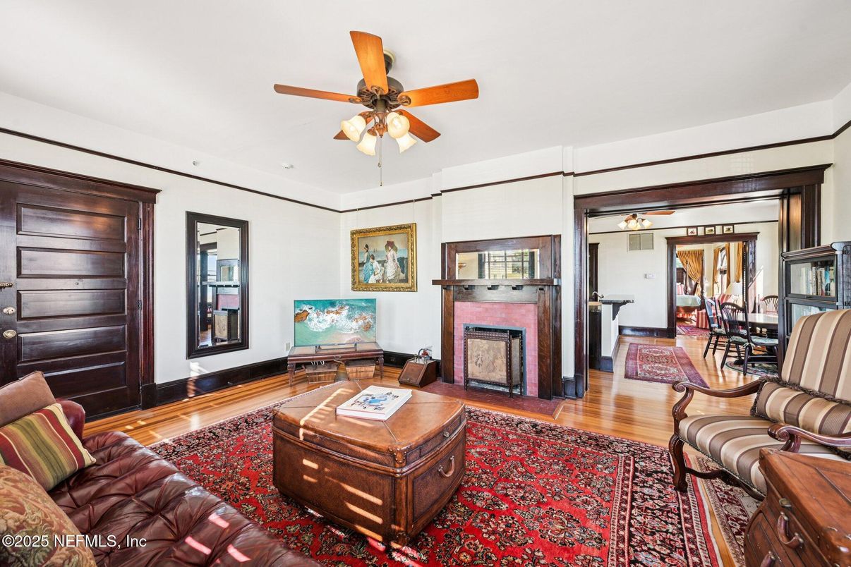 Fireplace, Interior, Living room, Wood Texture Flooring