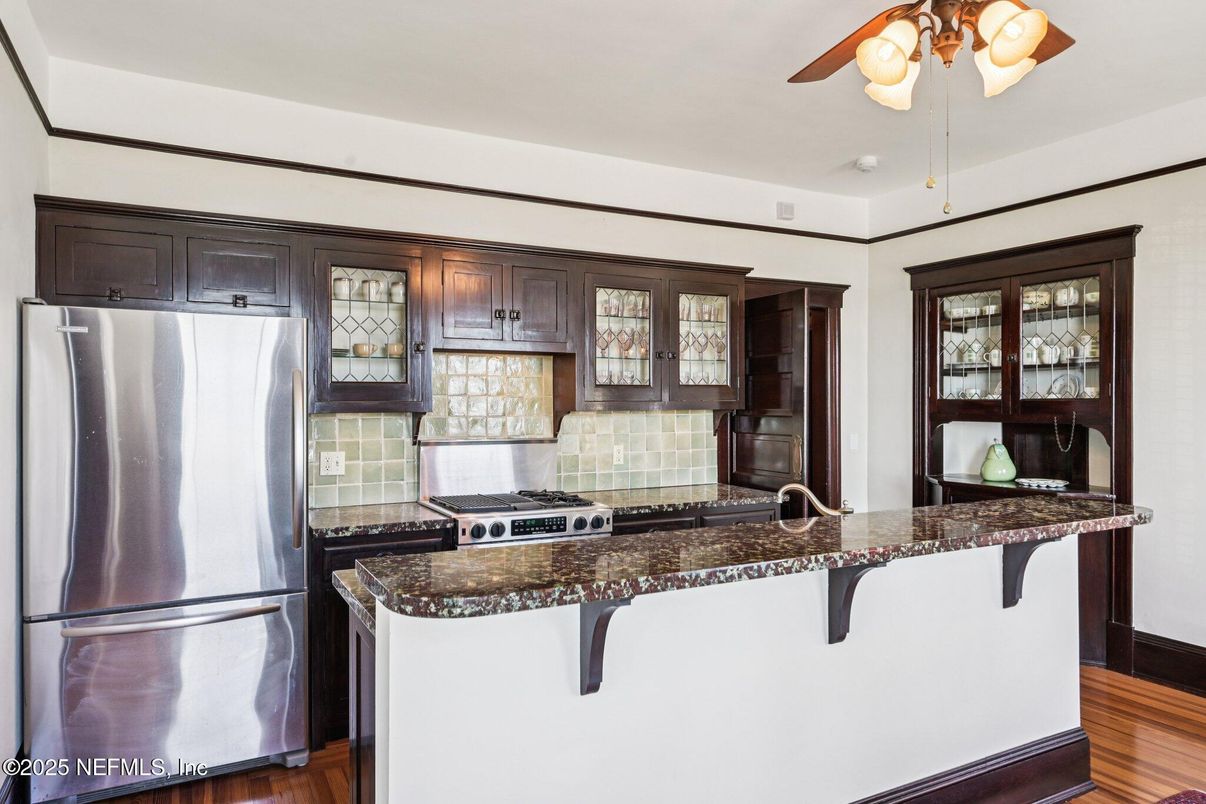 Interior, Kitchen, Wood Texture Flooring
