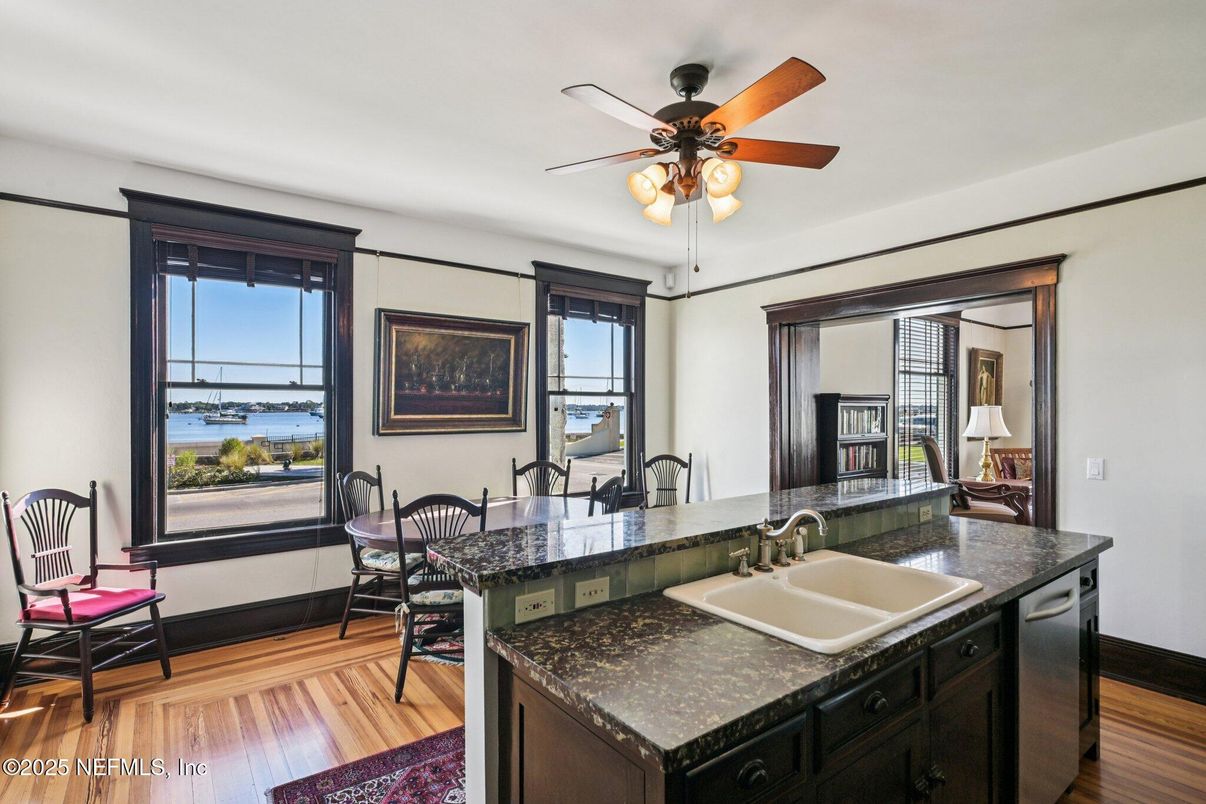 Dining room, Interior, Water, Wood Texture Flooring