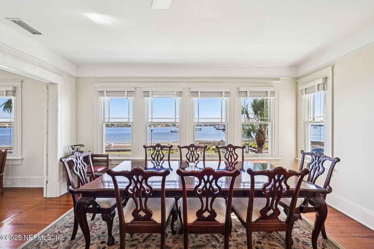 Dining room, Interior, Water, Wood Texture Flooring