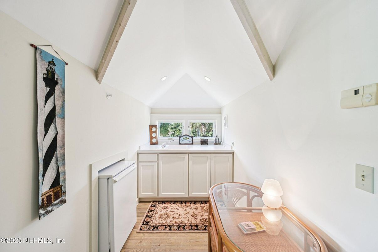Interior, Recessed Lighting, Wooden Beams, Wood Texture Flooring