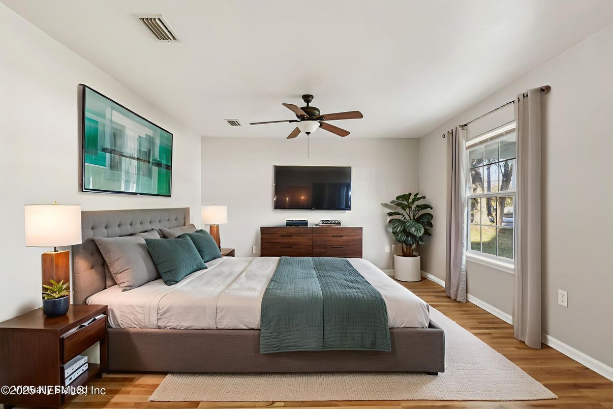 Bedroom, Interior, Wood Texture Flooring