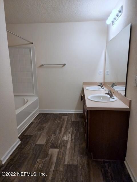 Bathroom, Interior, Wood Texture Flooring
