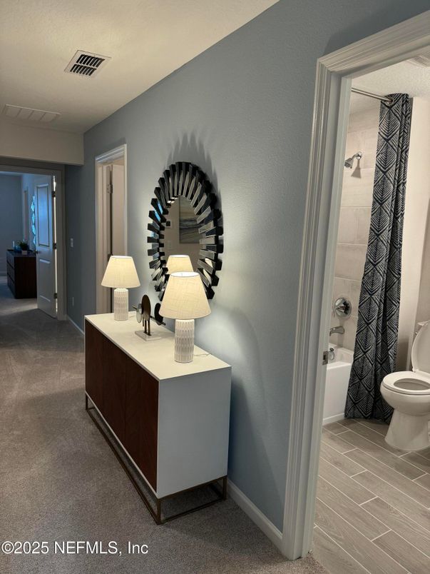 Bathroom, Interior, Wood Texture Flooring