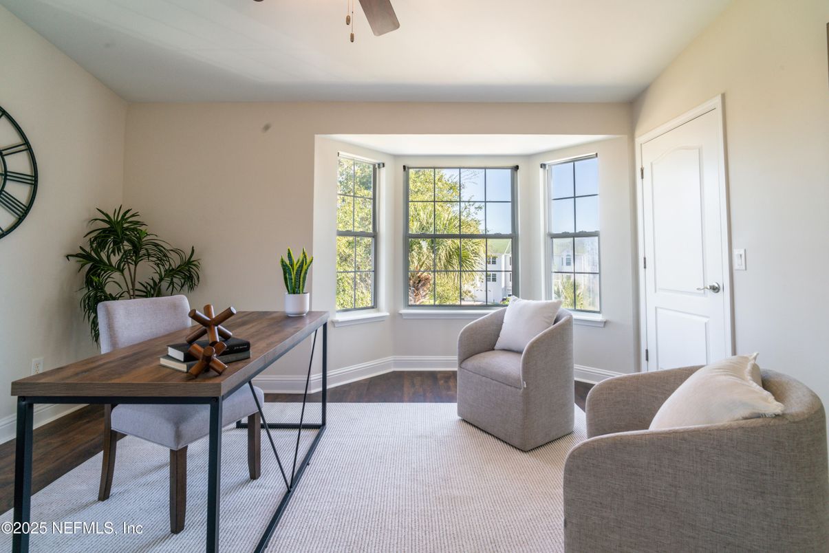Home Office, Interior, Wood Texture Flooring